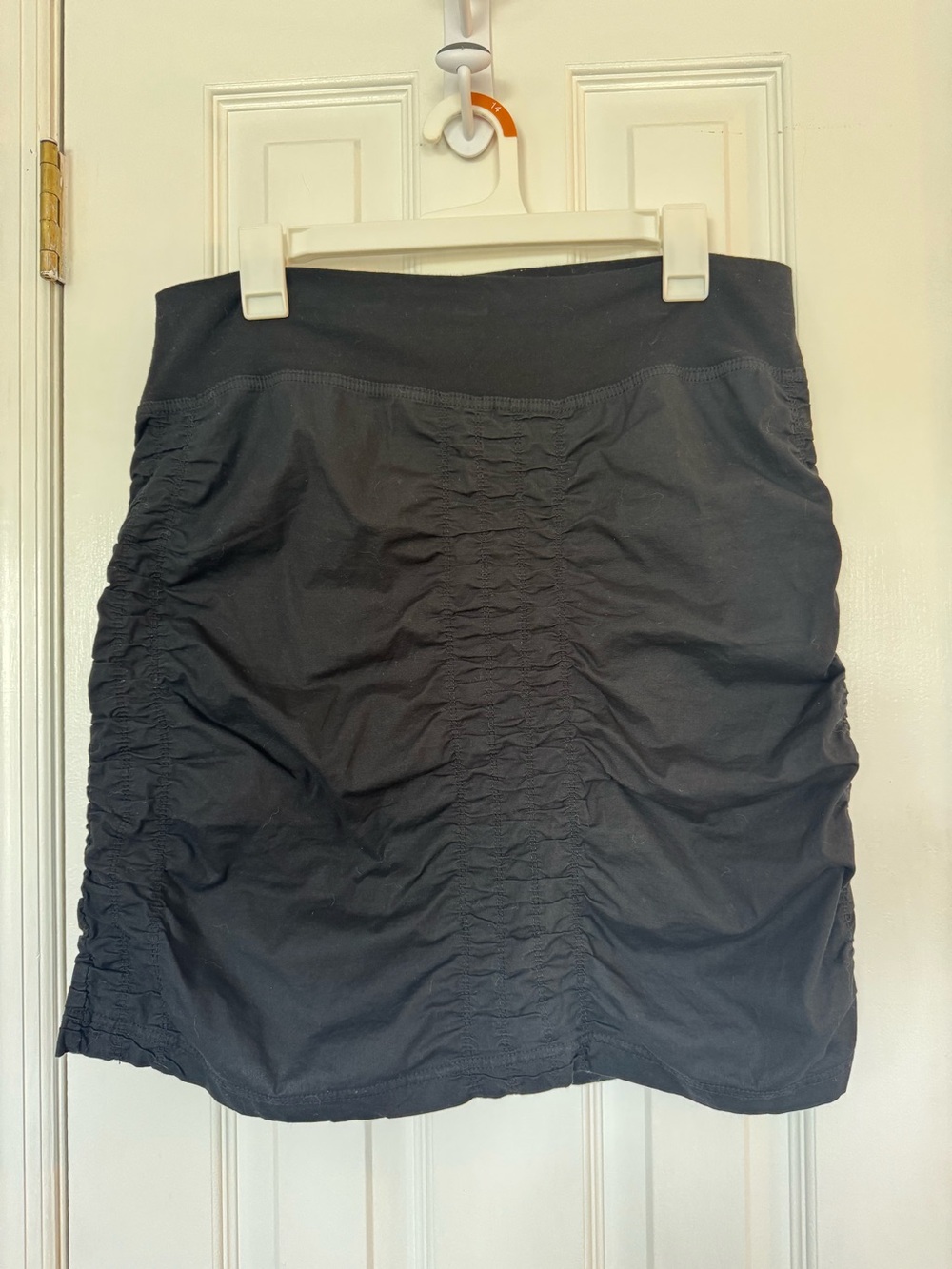 Wearables by XCVI The Trace Ruched Skirt Black Size L - Picture 5 of 12